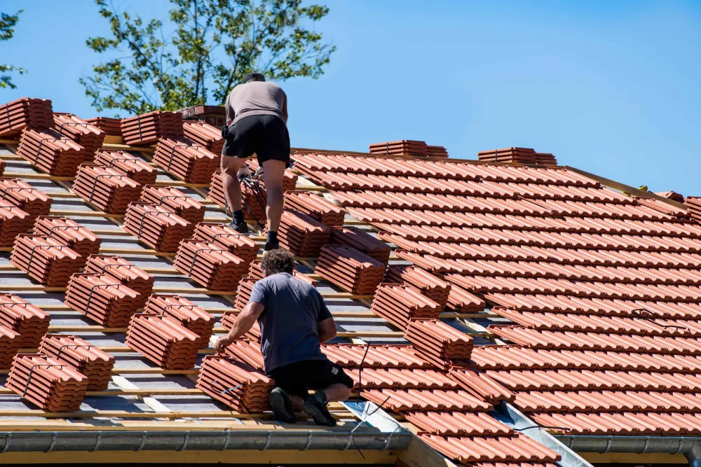 Toiture près de Tresques